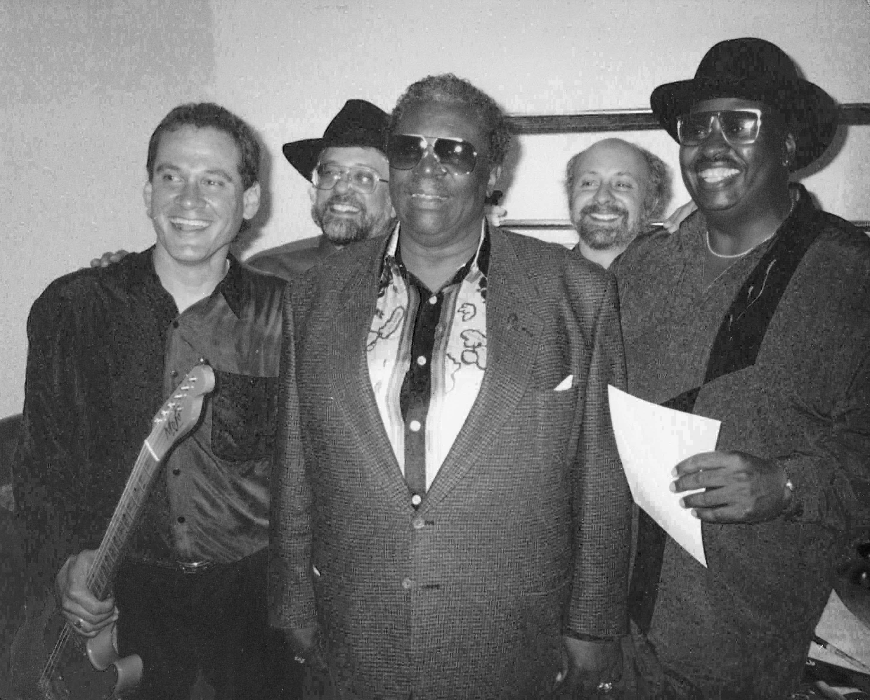 Jerry B. Bowden posting with the late, great B.B. King